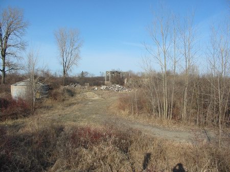 Zilwaukee Speedway - Various Structures Photo From Water Winter Wonderland (newer photo)